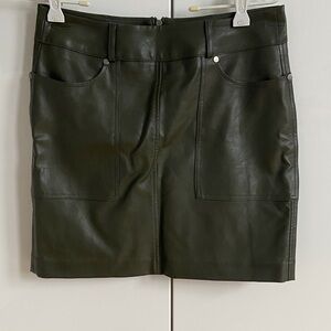 Cutest Faux Leather Skirt
